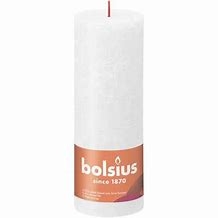 BOLSIUS RUSTIEK STOMPKAARS 190/68 - CLOUDY WHITE ()